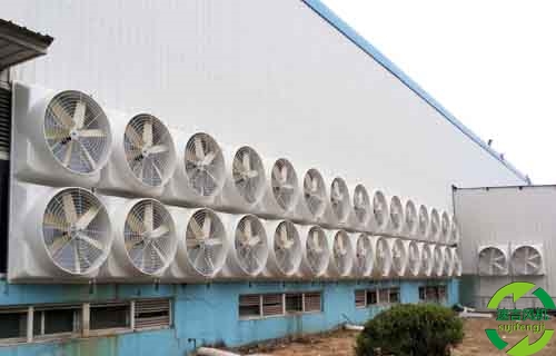 余姚工业排风扇,慈溪工业风机配合湿帘降温